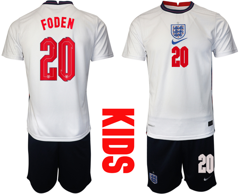 2021 European Cup England home Youth 20 soccer jerseys