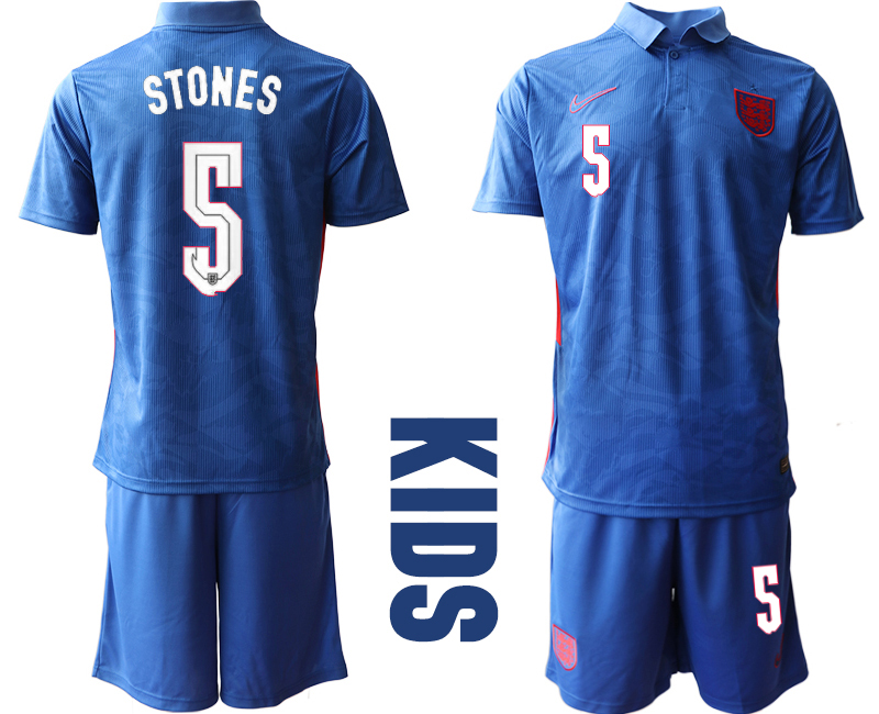 2021 European Cup England away Youth 5 soccer jerseys