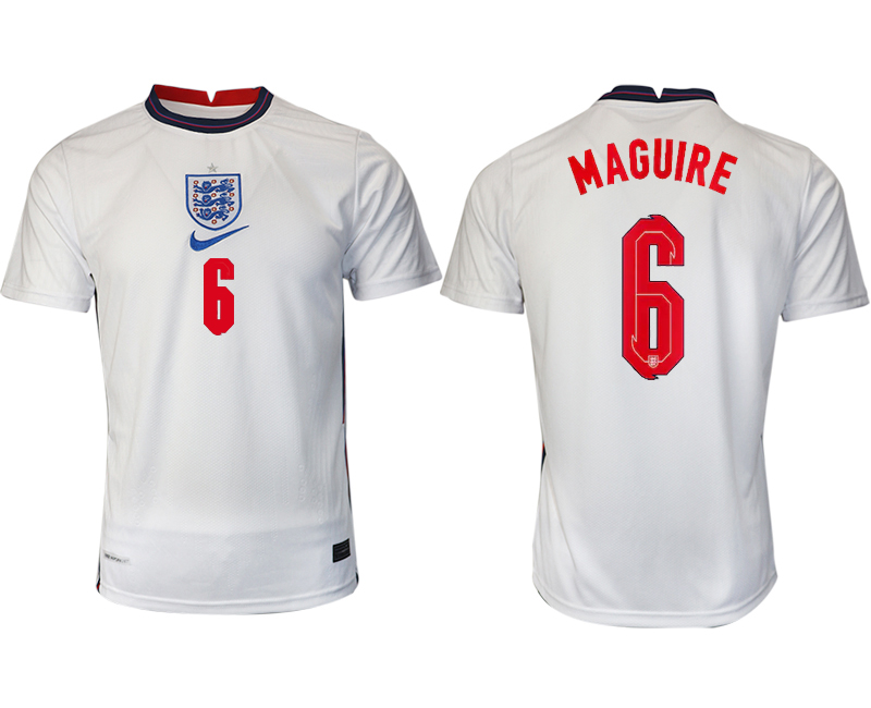 Men 2021 Europe England home AAA version 6 soccer jerseys