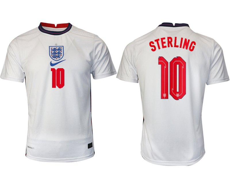 Men 2021 Europe England home AAA version 10 soccer jerseys