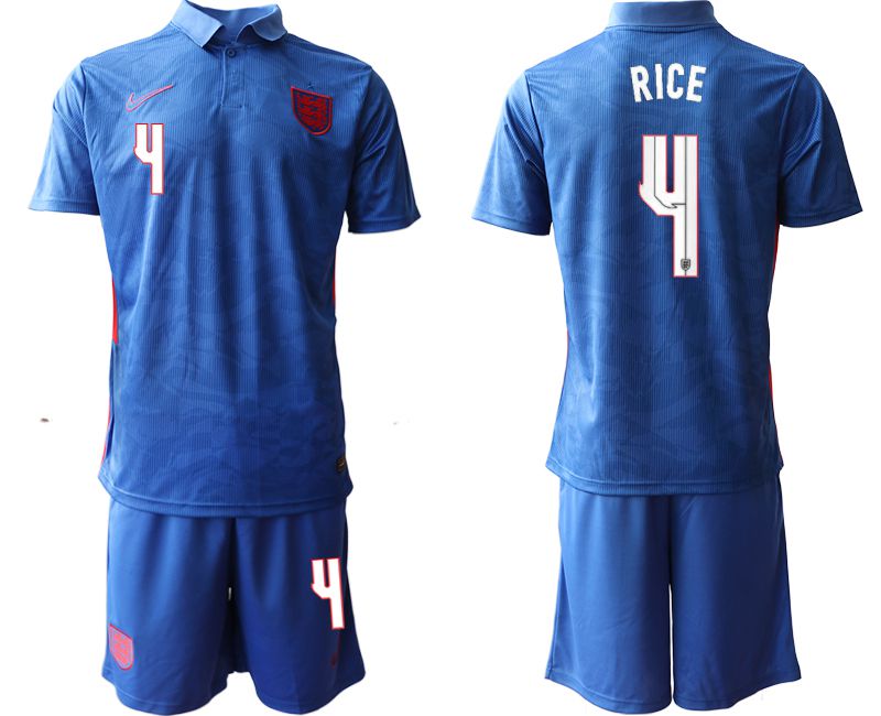 Men 2020-2021 European Cup England away blue 4 Nike Soccer Jersey