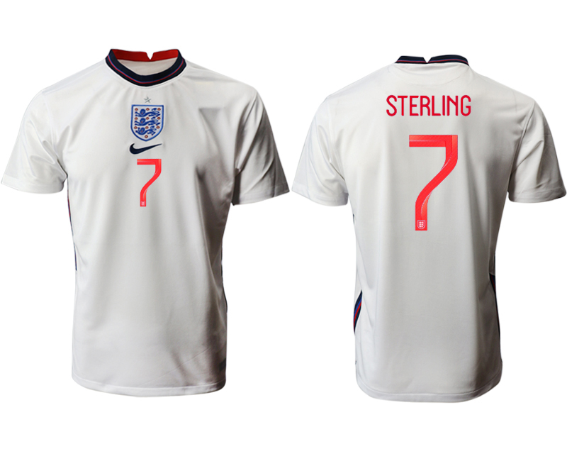 Men 2021 Europe England home AAA version 7 Sterling soccer jerseys