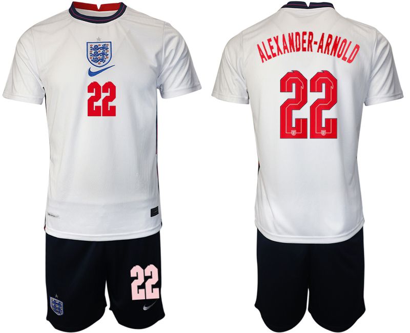 Men 2020-2021 European Cup England home white 22 Nike Soccer Jersey