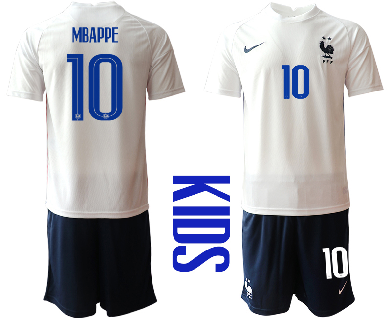 2021 France away Youth 10 soccer jerseys