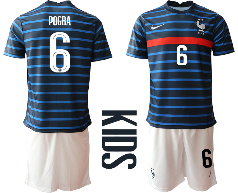 2021 France home Youth 6 soccer jerseys