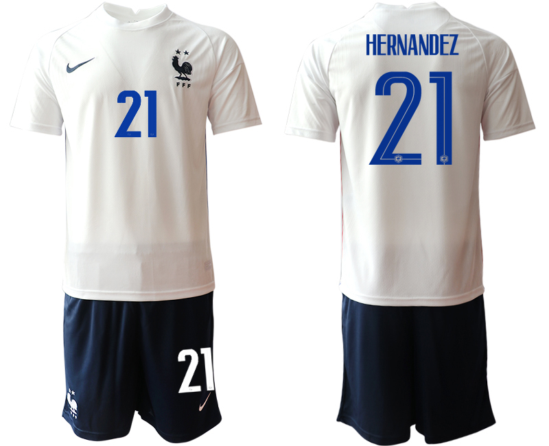 Men 2021 France away 21 soccer jerseys