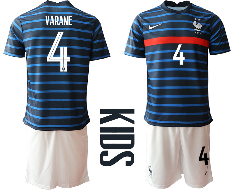 2021 France home Youth 4 soccer jerseys