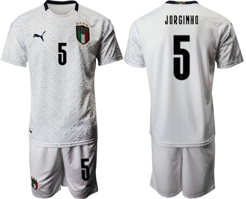 2021 Men Italy away 5 white soccer jerseys