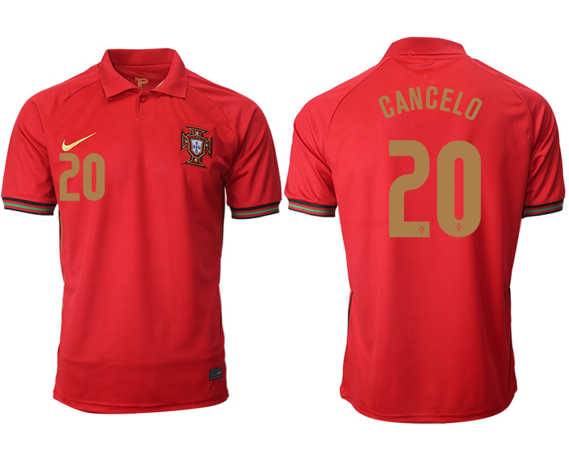 Men 2021 Europe Portugal home AAA version 20 soccer jerseys