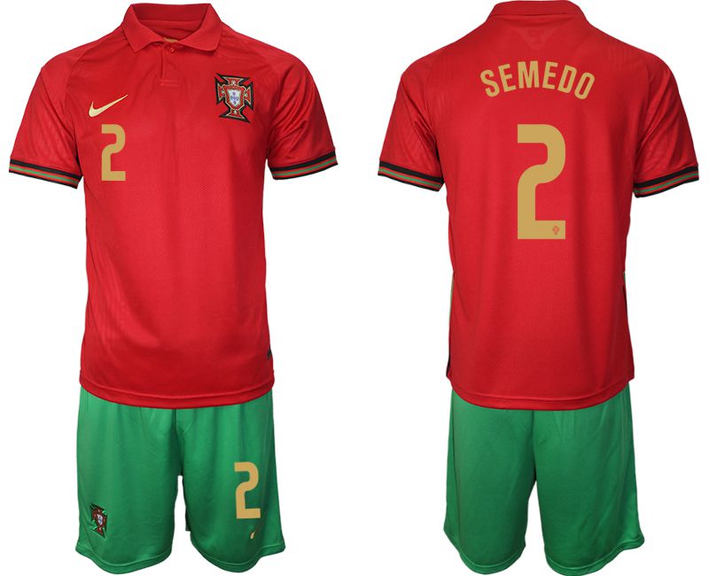 Men 2020-2021 European Cup Portugal home red 2 Nike Soccer Jersey