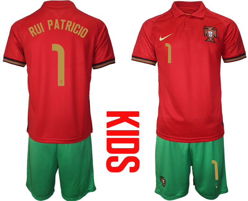 2021 European Cup Portugal home Youth 1 soccer jerseys