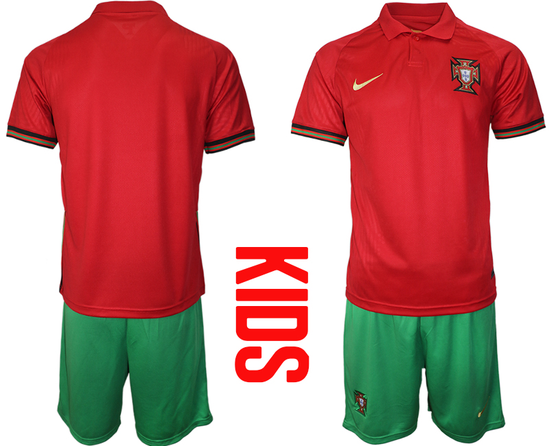 2021 European Cup Portugal home Youth blank soccer jerseys