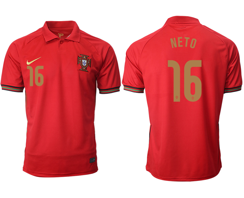 Men 2021 Europe Portugal home AAA version 16 soccer jerseys