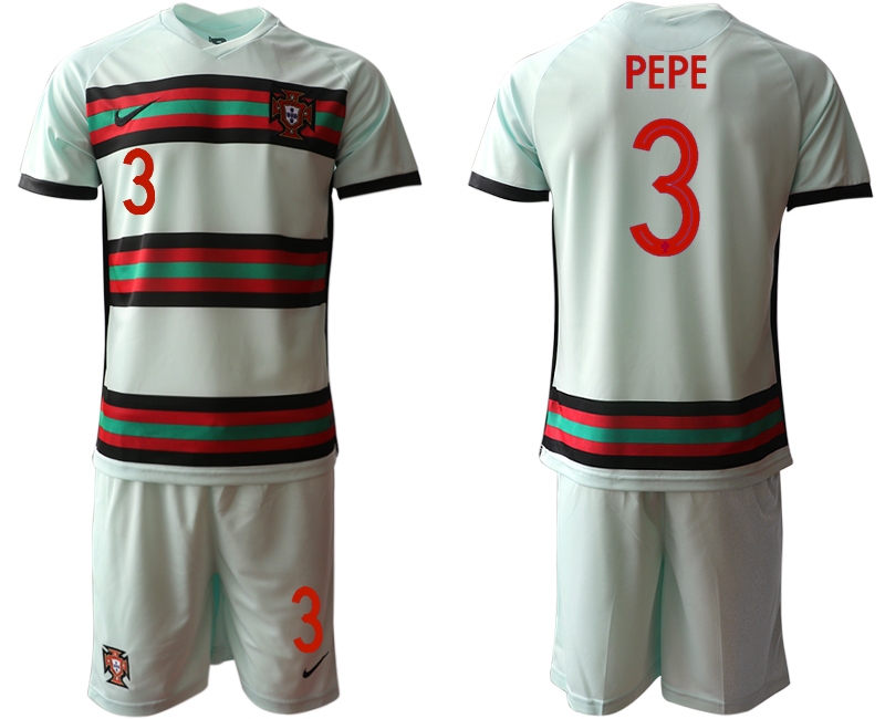 Men 2021 European Cup Portugal away grey 3 Soccer Jersey1