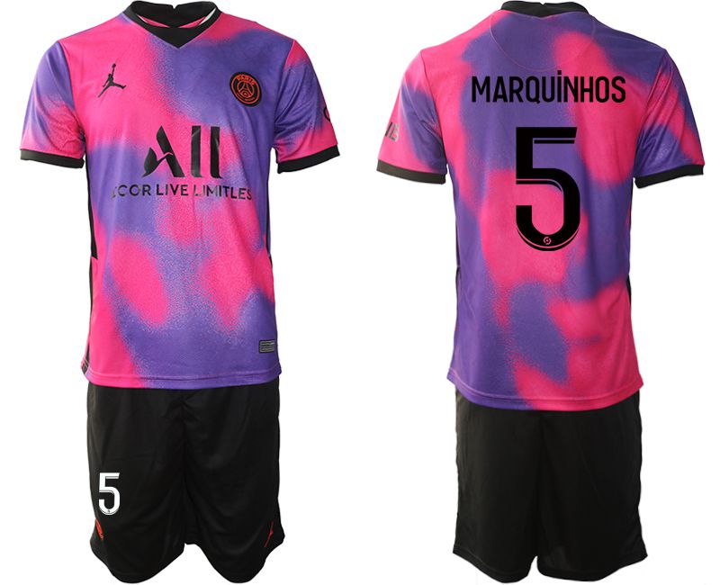 Men 2020-2021 Club Paris St German away purple 5 Soccer Jersey