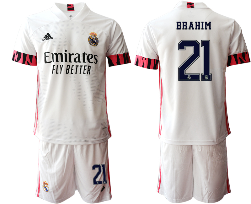 Men 2020-2021 club Real Madrid home 21 white Soccer Jerseys1