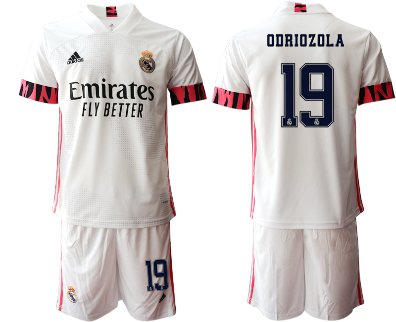 Men 2020-2021 club Real Madrid home 19 white Soccer Jerseys1