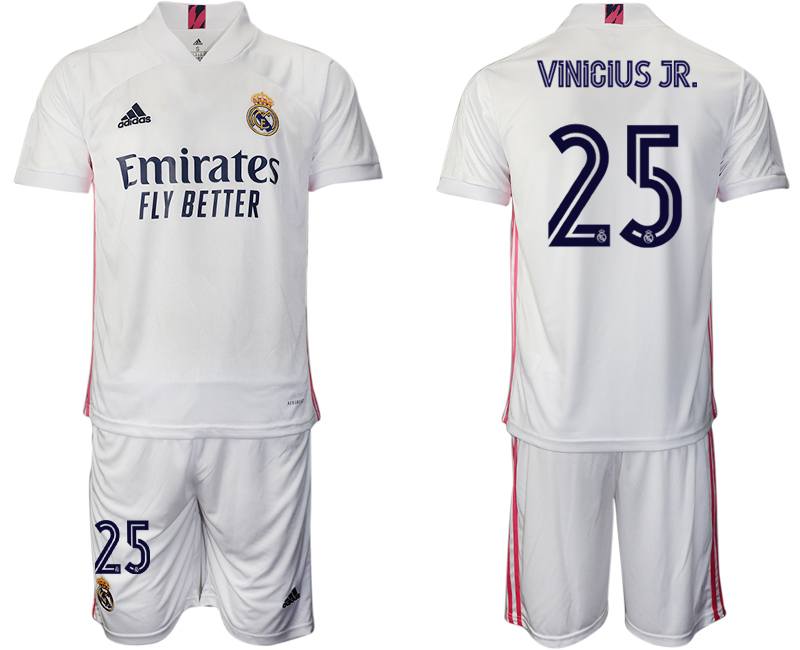 Men 2020-2021 club Real Madrid home 25 white Soccer Jerseys