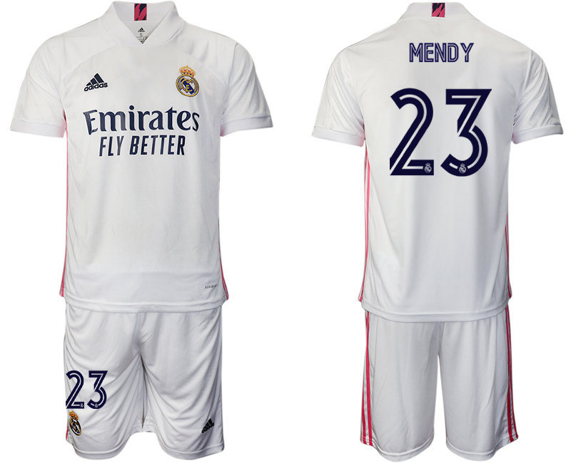 Men 2020-2021 club Real Madrid home 23 white Soccer Jerseys