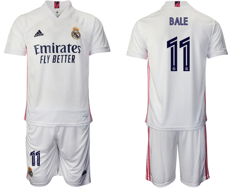 Men 2020-2021 club Real Madrid home 11 white Soccer Jerseys