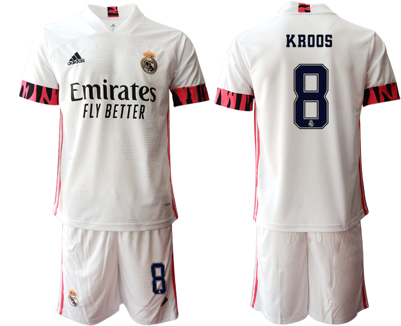 Men 2020-2021 club Real Madrid home 8 white Soccer Jerseys1