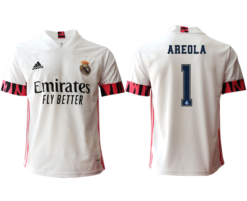 Men 2020-2021 club Real Madrid home aaa version 1 white Soccer Jerseys