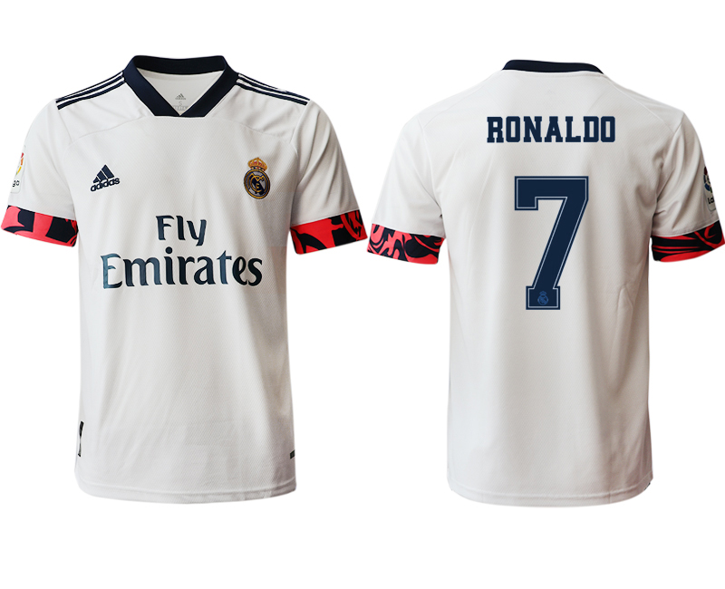 Men 2020-2021 club Real Madrid home aaa version 7 white Soccer Jerseys3