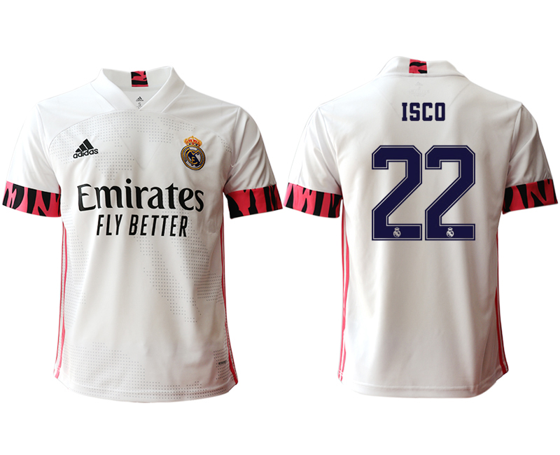 Men 2020-2021 club Real Madrid home aaa version 22 white Soccer Jerseys1