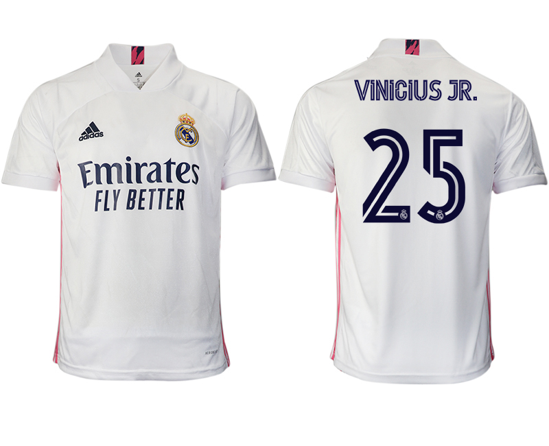 Men 2020-2021 club Real Madrid home aaa version 25 white Soccer Jerseys