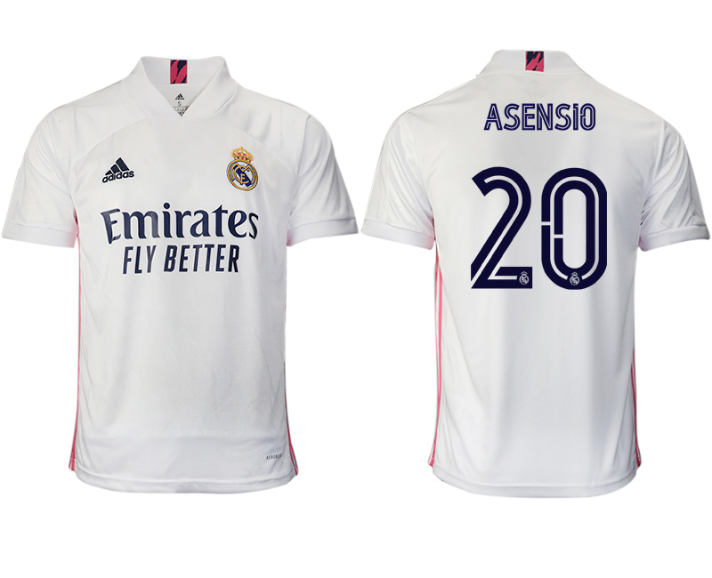 Men 2020-2021 club Real Madrid home aaa version 20 white Soccer Jerseys