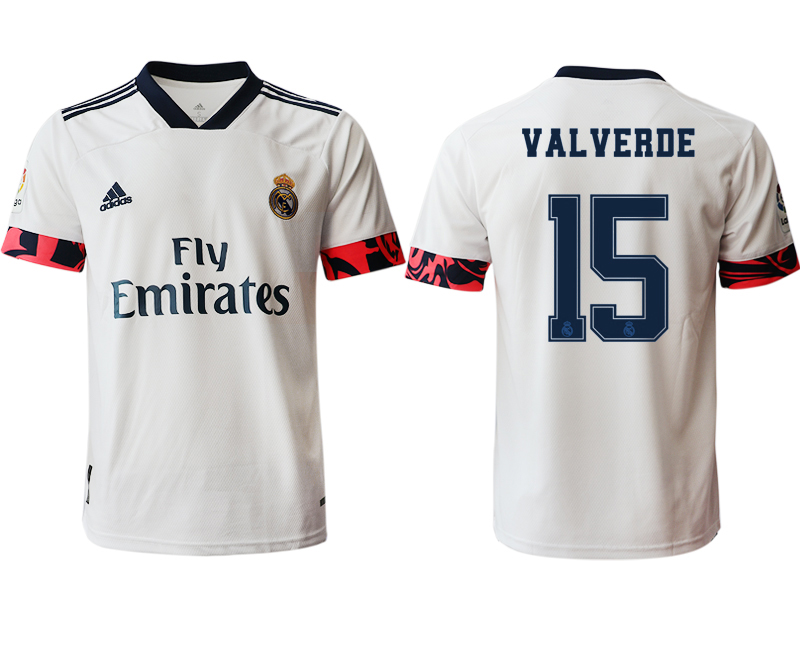 Men 2020-2021 club Real Madrid home aaa version 15 white Soccer Jerseys2