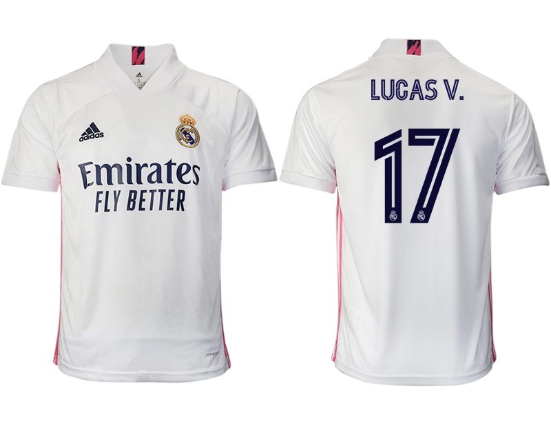 Men 2020-2021 club Real Madrid home aaa version 17 white Soccer Jerseys