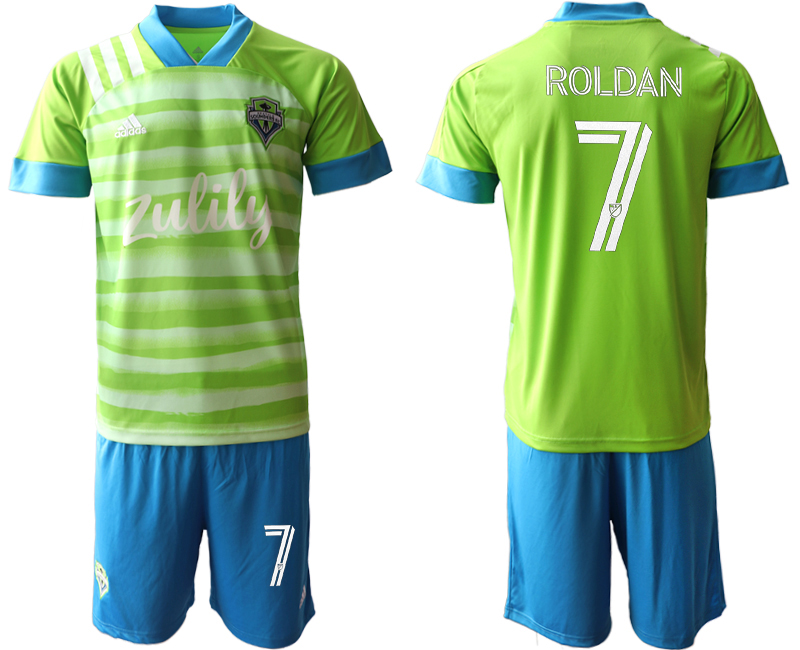 Men 2020-2021 club Seattle Sounders home 7 green Soccer Jerseys