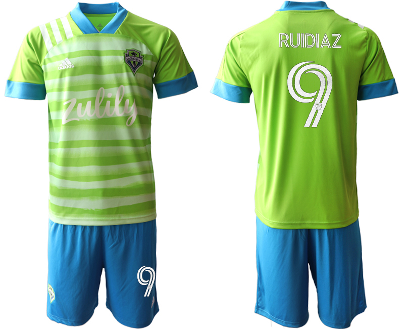 Men 2020-2021 club Seattle Sounders home 9 green Soccer Jerseys