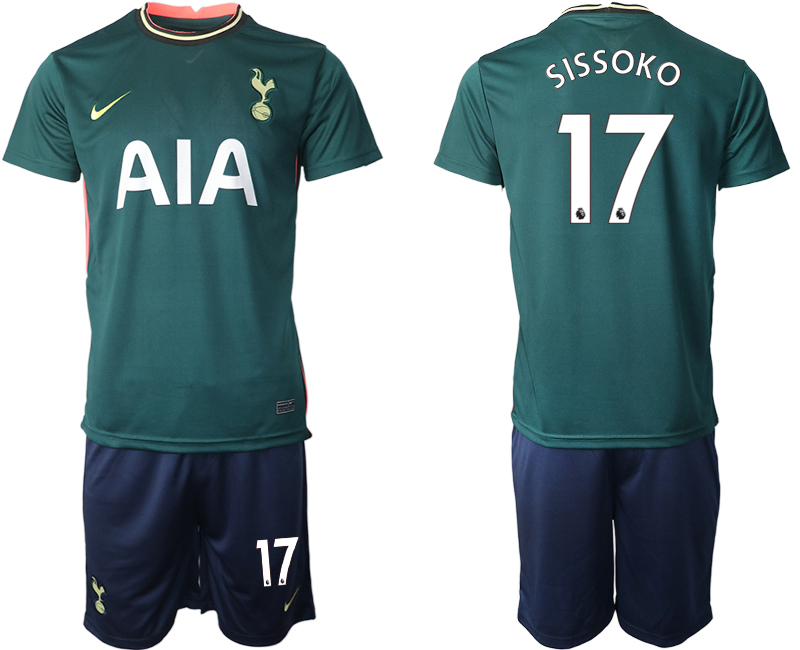 Men 2020-2021 club Tottenham away 17 green Soccer Jerseys