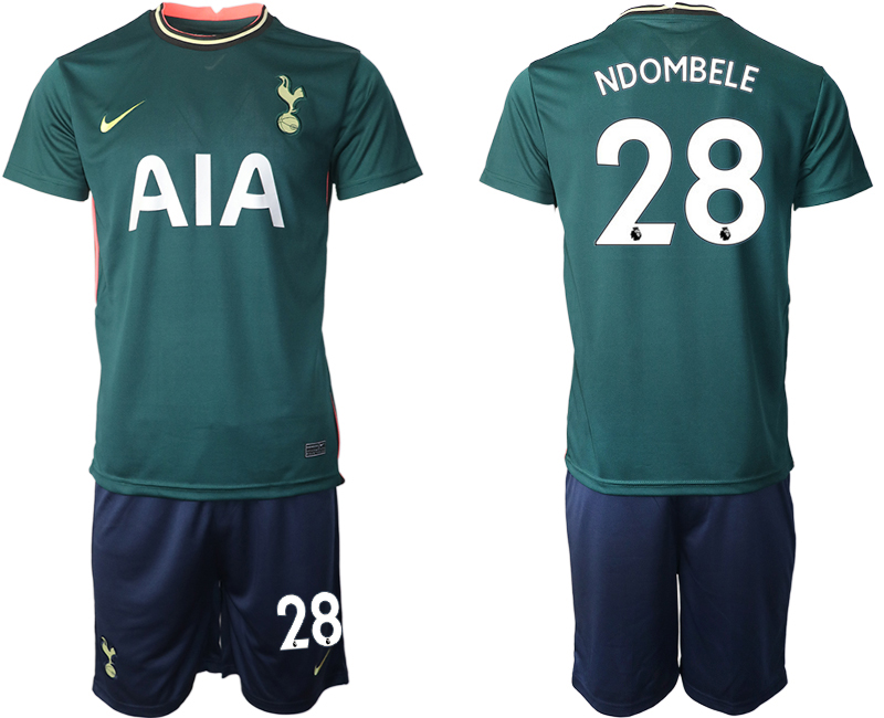 Men 2020-2021 club Tottenham away 28 green Soccer Jerseys