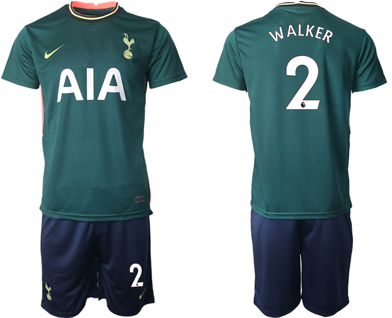 Men 2020-2021 club Tottenham away 2 green Soccer Jerseys