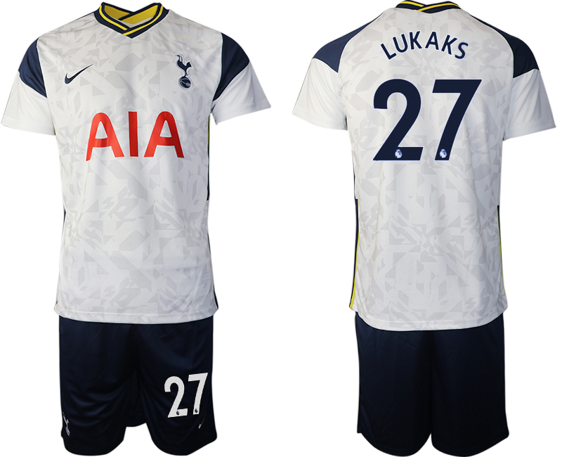 Men 2020-2021 club Tottenham home 27 white Soccer Jerseys