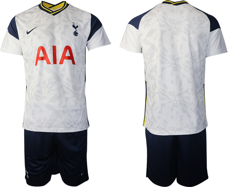 Men 2020-2021 club Tottenham home blank white Soccer Jerseys