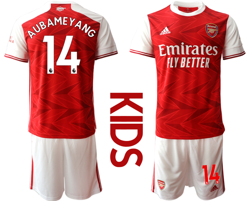 Youth 2020-2021 club Arsenal home 14 red Soccer Jerseys