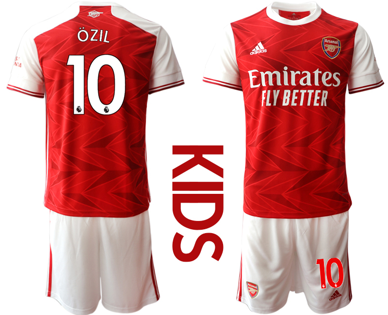 Youth 2020-2021 club Arsenal home 10 red Soccer Jerseys