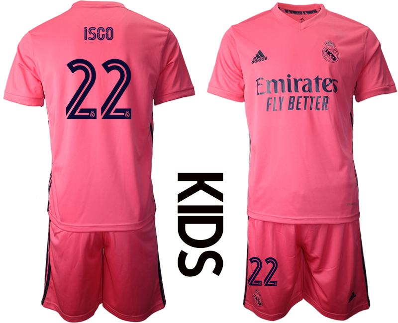 Youth 2020-2021 club Real Madrid away 22 pink Soccer Jerseys