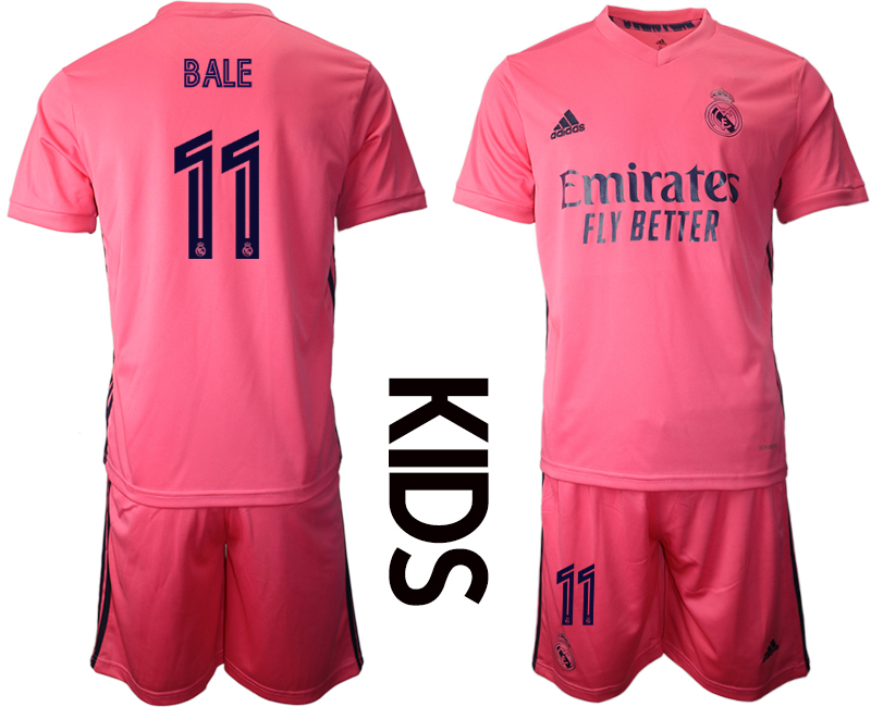 Youth 2020-2021 club Real Madrid away 11 pink Soccer Jerseys