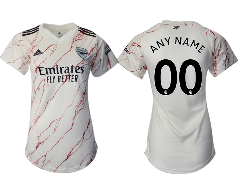 Arsenal away aaa version womens custom soccer 2021  jerseys