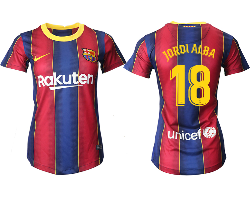 Women 2020-2021 Barcelona home aaa version 18 red Soccer Jerseys