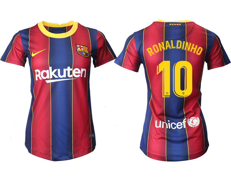 Women 2020-2021 Barcelona home aaa version 10 red Soccer Jerseys