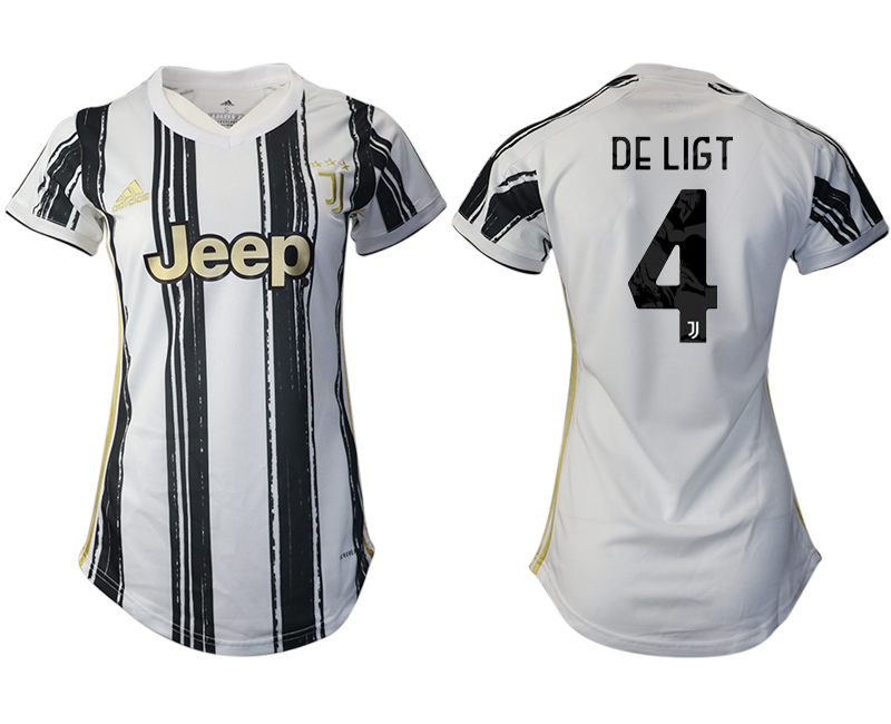 Women 2020-2021 Juventus home aaa version 4 white Soccer Jerseys