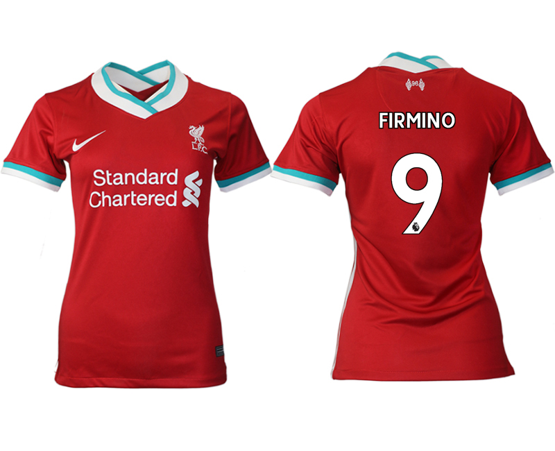 Women 2020-2021 Liverpool home aaa version 9 red Soccer Jerseys