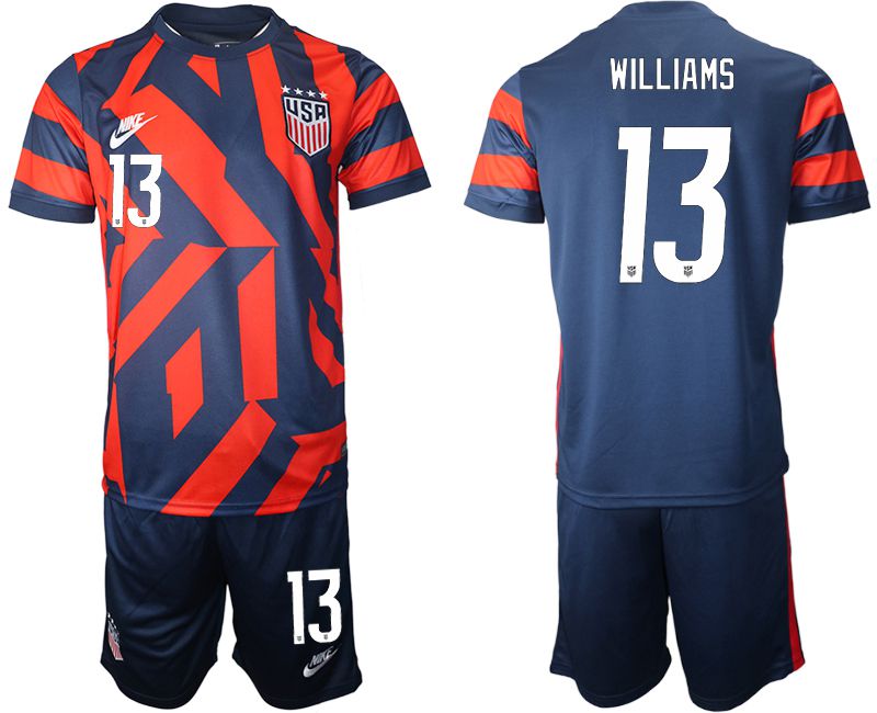 Men 2020-2021 National team United States away 13 blue Nike Soccer Jersey