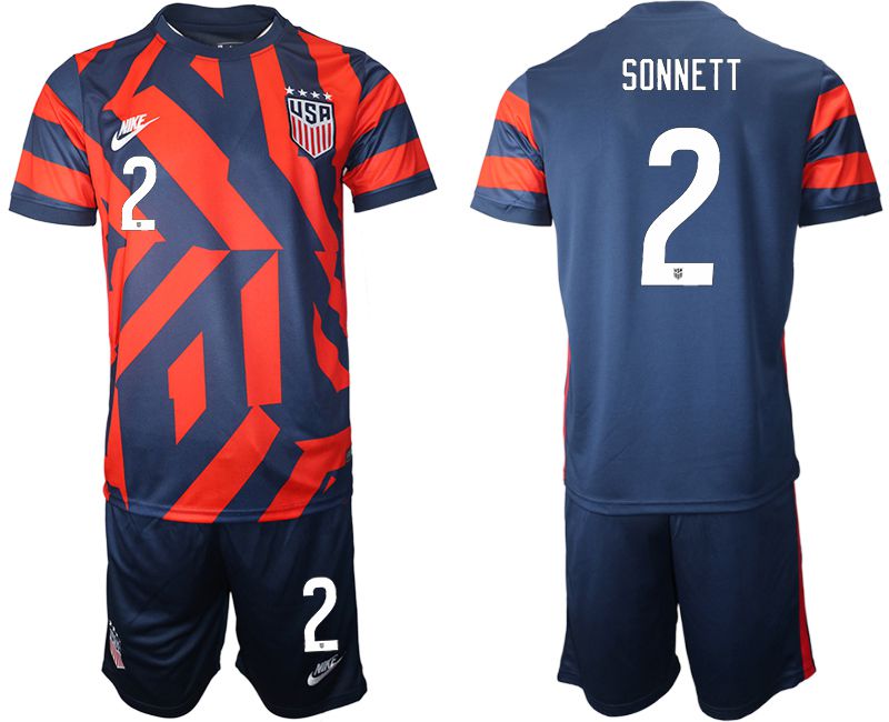 Men 2020-2021 National team United States away 2 blue Nike Soccer Jersey